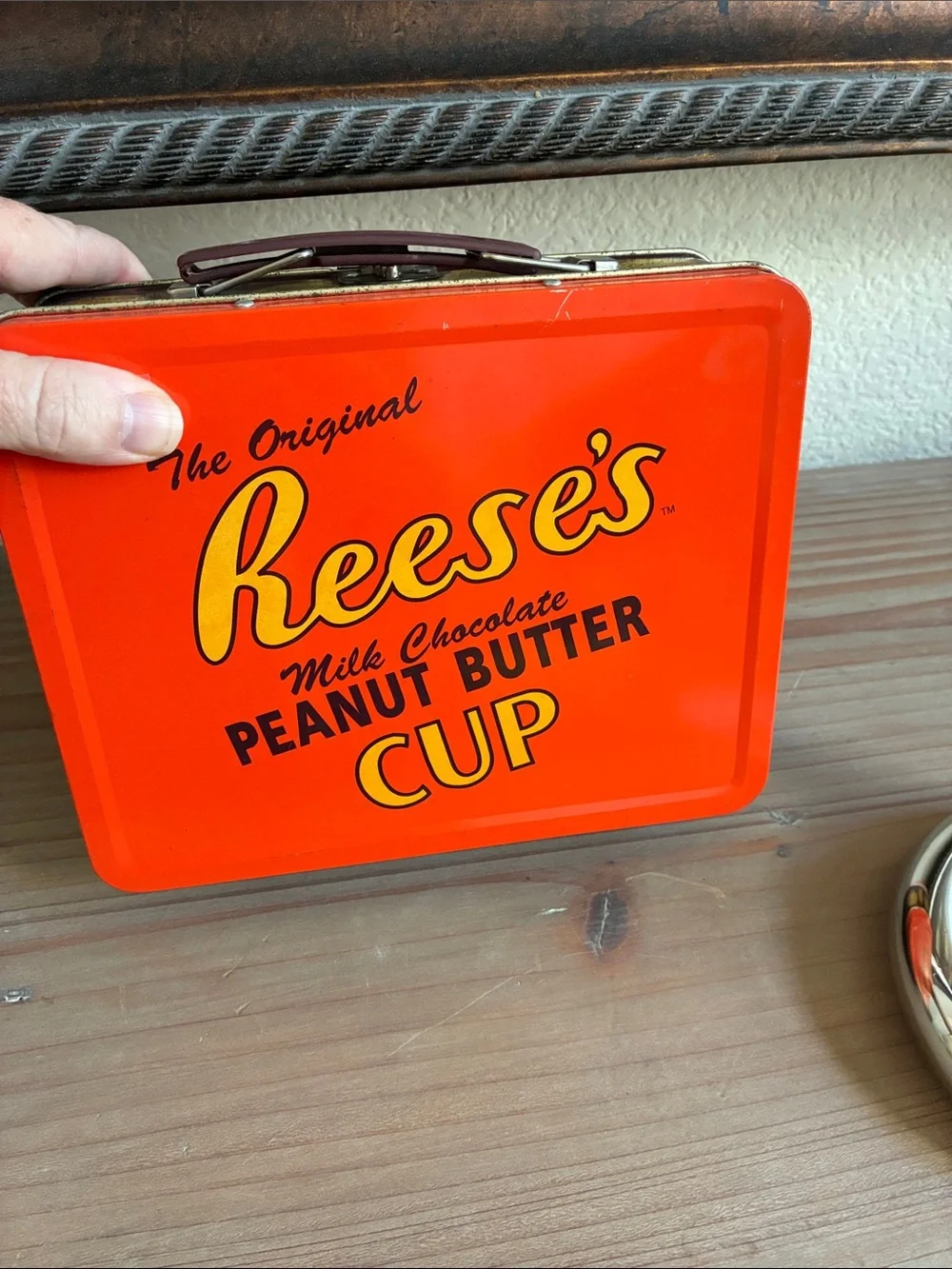 Reese's Peanut Butter Cup Tin Lunchbox - Bright Orange